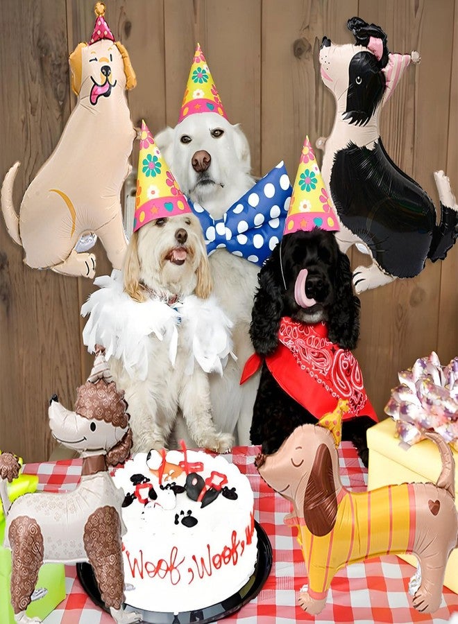 Tagberoy 4 PCS 3D Dog Balloons Cute Puppy Balloons for Dog Themed Birthday Party Decorations Dogs Birthday Party Supplies - Image 4